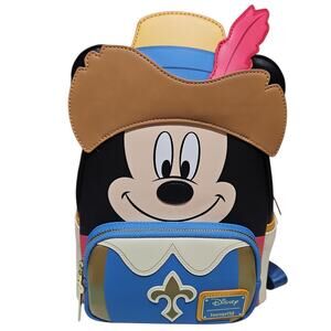 Loungefly Disney Mickey Mouse mosquetero Mini Backpack